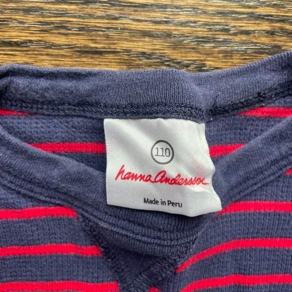 Hanna Andersson EUC Striped Shirt, size 5 - Picture 2 of 2